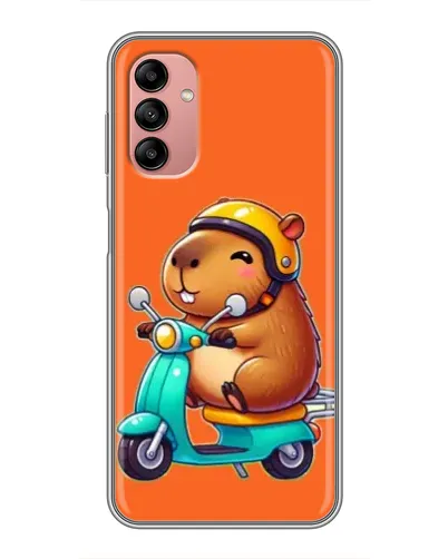 Чохол для Samsung Galaxy A04s з картинкою «Капібара на скутері»