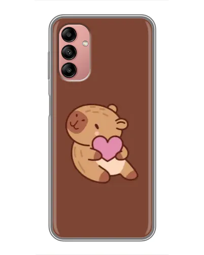 Чохол для Samsung Galaxy A04s з картинкою «Капібара з серцем»