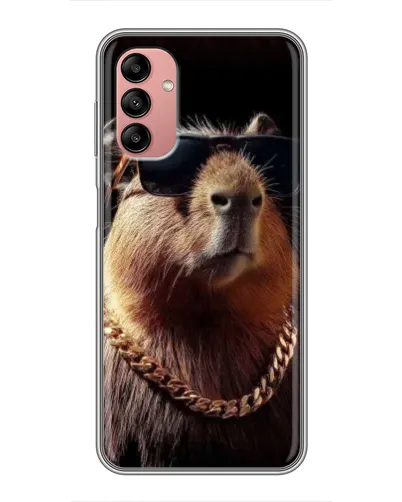 Чохол для Samsung Galaxy A04s з картинкою «Капібара золотий ланцюг»