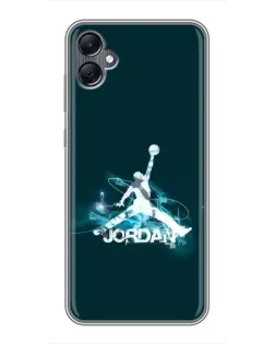 Чохол для Samsung Galaxy A05 з картинкою «Jordan Blue Fire»