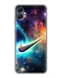 Чохол для Samsung Galaxy A05 з картинкою «Космічний Nike Swoosh»