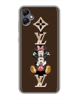 Чохол для Samsung Galaxy A05 з картинкою «LV та Міккі Маус»