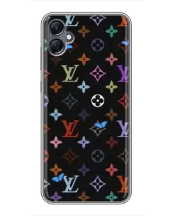 Чохол для Samsung Galaxy A05 з картинкою «Кольорова монограма LV»