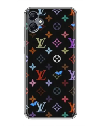 Чохол для Samsung Galaxy A05 з картинкою «Кольорова монограма LV»
