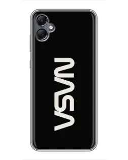 Чохол для Samsung Galaxy A05 з картинкою «NASA — вертикальний логотип»