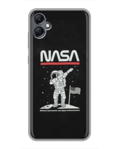 Чохол для Samsung Galaxy A05 з картинкою «NASA — крокуємо по Місяцю»