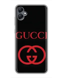 Чохол для Samsung Galaxy A05 з картинкою «Gucci — червоний логотип»