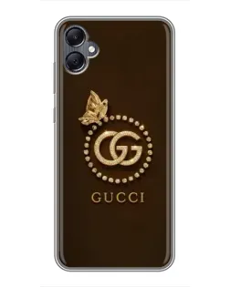 Чохол для Samsung Galaxy A05 з картинкою «Gucci — золотий метелик»