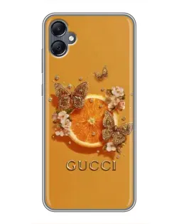Чохол для Samsung Galaxy A05 з картинкою «Gucci — золоті метелики»