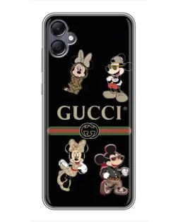 Чохол для Samsung Galaxy A05 з картинкою «Gucci — герої Disney та монограма»