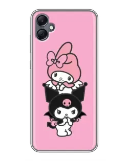 Чохол для Samsung Galaxy A05 з картинкою «Тріо My Melody та Kuromi»