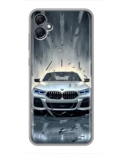 Чохол для Samsung Galaxy A05 з картинкою «BMW у світлі фар»