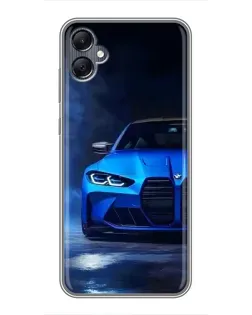 Чохол для Samsung Galaxy A05 з картинкою «Блакитна BMW M4»