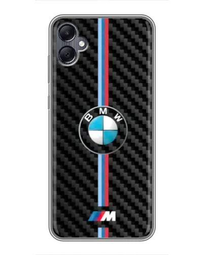Чохол для Samsung Galaxy A05 з картинкою «Емблема BMW та карбон»