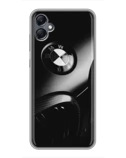 Чохол для Samsung Galaxy A05 з картинкою «Емблема BMW — макро»