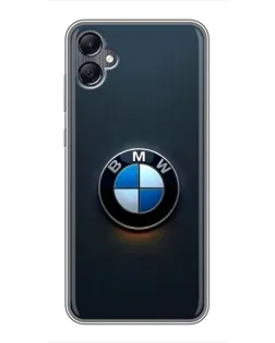 Чохол для Samsung Galaxy A05 з картинкою «Логотип BMW — мінімалізм»