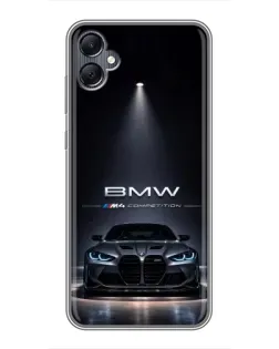 Чохол для Samsung Galaxy A05 з картинкою «BMW крізь нічне місто» Чохол для Samsung Galaxy A05 з картинкою «BMW крізь нічне місто»