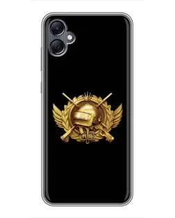Чехол для Samsung Galaxy A05 с картинкой «PUBG — оранжевый градиент»