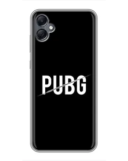 Чехол для Samsung Galaxy A05 с картинкой «PUBG — белый логотип»