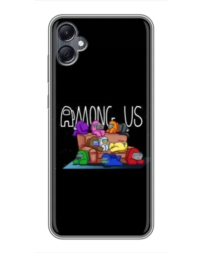 Чехол для Samsung Galaxy A05 с картинкой «Логотип Among Us»