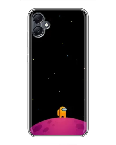 Чехол для Samsung Galaxy A05 с картинкой «Одинокий герой на планете»