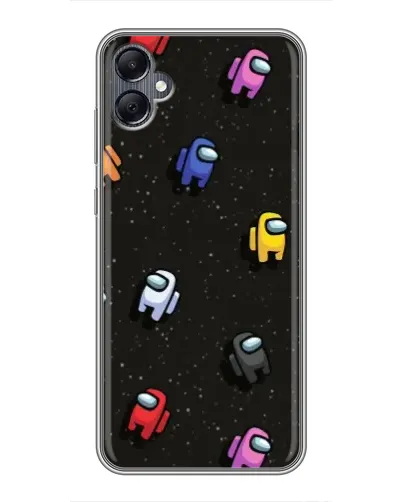 Чехол для Samsung Galaxy A05 с картинкой «Космический паттерн Among Us»