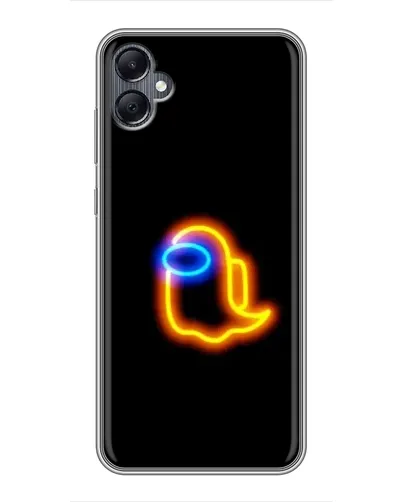 Чехол для Samsung Galaxy A05 с картинкой «Among Us неоновое сияние»