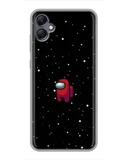 Чехол для Samsung Galaxy A05 с картинкой «Красный Among Us»