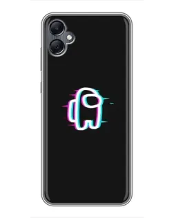 Чехол для Samsung Galaxy A05 с картинкой «Among Us неон»