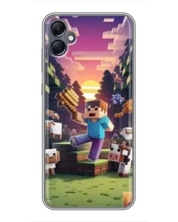 Чехол для Samsung Galaxy A05 с картинкой «Стив на ферме»