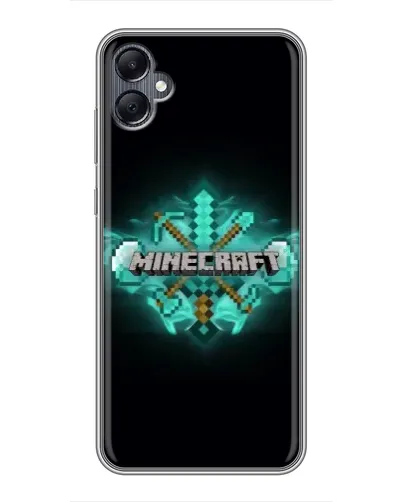 Чехол для Samsung Galaxy A05 с картинкой «Minecraft Diamond лого» Чехол для Samsung Galaxy A05 с картинкой «Minecraft Diamond лого»