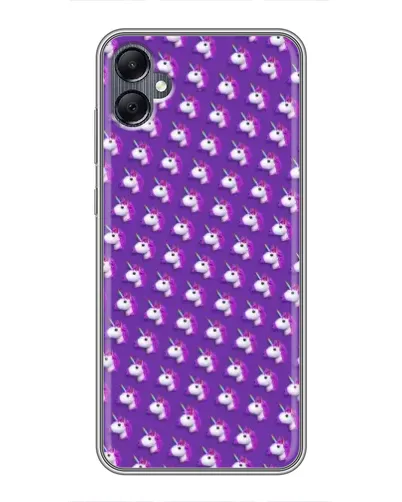 Чехол для Samsung Galaxy A05 с картинкой «Единороги на фиолетовом» Чехол для Samsung Galaxy A05 с картинкой «Единороги на фиолетовом»