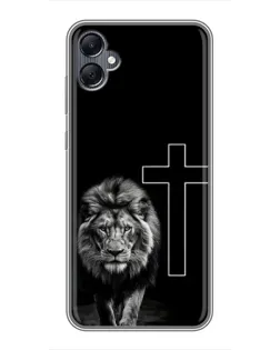 Чехол для Samsung Galaxy A05 с картинкой «Лев и Крест»