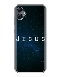 Чехол для Samsung Galaxy A05 с картинкой «Звездное небо Jesus»