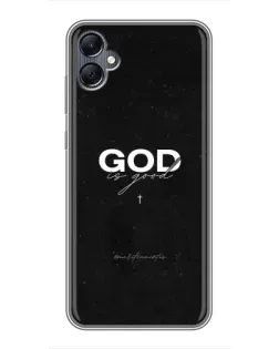 Чехол для Samsung Galaxy A05 с картинкой «GOD — Бог над всем»