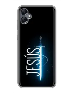 Чехол для Samsung Galaxy A05 с картинкой «Меч Духа Jesus»