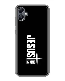 Чехол для Samsung Galaxy A05 с картинкой «Вертикаль веры Jesus»