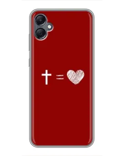 Чехол для Samsung Galaxy A05 с картинкой «Уравнение любви» Чехол для Samsung Galaxy A05 с картинкой «Уравнение любви»