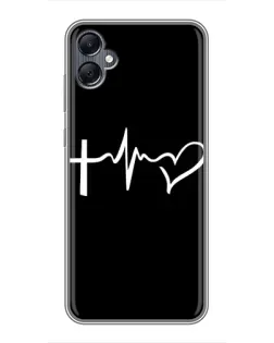 Чехол для Samsung Galaxy A05 с картинкой «Пульс веры» Чехол для Samsung Galaxy A05 с картинкой «Пульс веры»