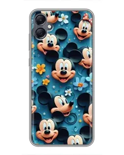 Чехол для Samsung Galaxy A05 с картинкой «Паттерн Микки и Минни»