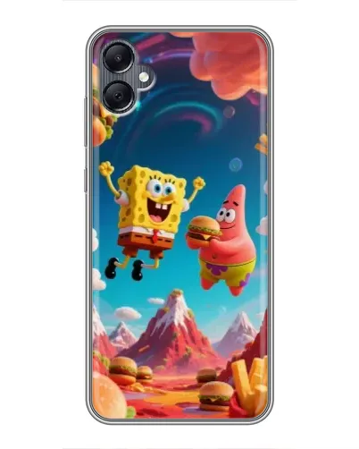 Чехол для Samsung Galaxy A05 с картинкой «Космический фастфуд»