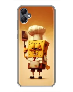 Чехол для Samsung Galaxy A05 с картинкой «Губка Боб повар»