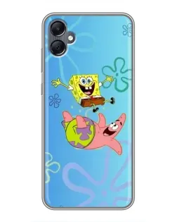 Чехол для Samsung Galaxy A05 с картинкой «Спанч Боб и Патрик»