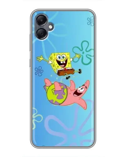 Чехол для Samsung Galaxy A05 с картинкой «Спанч Боб и Патрик»