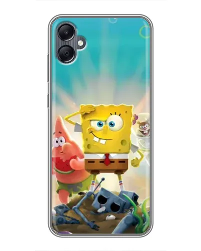 Чехол для Samsung Galaxy A05 с картинкой «Спанч Боб победитель»