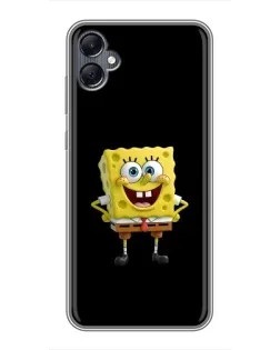 Чехол для Samsung Galaxy A05 с картинкой «Классический Губка Боб»