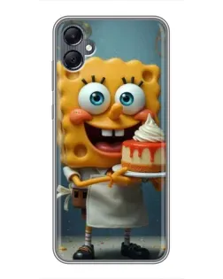 Чехол для Samsung Galaxy A05 с картинкой «Повар Спанч Боб»