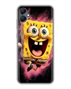 Чехол для Samsung Galaxy A05 с картинкой «Взрывной Спанч Боб»