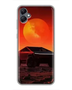 Чохол для Samsung Galaxy A05 з картинкою «Cybertruck на Марсі»