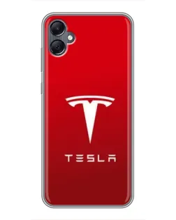 Чохол для Samsung Galaxy A05 з картинкою «Tesla Red Classic»